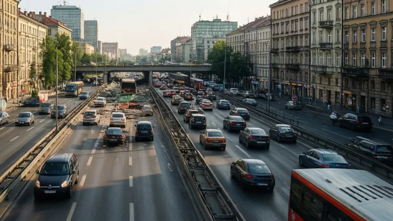 Nowe utrudnienia na DTŚ w związku z remontem węzła w Chorzowie